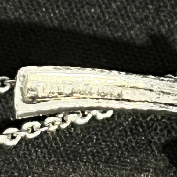 FAS Sterling Silver Copper Tone And Diamond Palm Tree Necklace (3729) - Picture 8 of 8